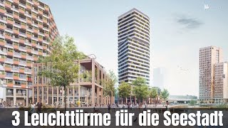 3 neue Leuchttürme für die Seestadt [upl. by Skippie]