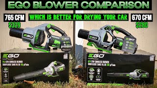 Ego 765 vs 670 Leaf Blower Which is Better for Drying Your Car [upl. by Amik]