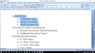 Ders 1  Oracle PLSQL Dersleri İçerik Tanıtımı 12c [upl. by Arel]
