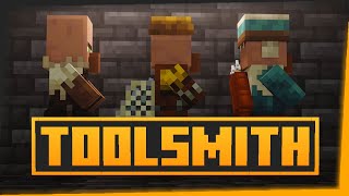 🟨 HOW to MAKE a TOOLSMITH Villager on Minecraft  Java amp Bedrock [upl. by Suzette]