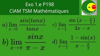 Exo 1e CIAM TSM Mathématiques [upl. by Landy579]