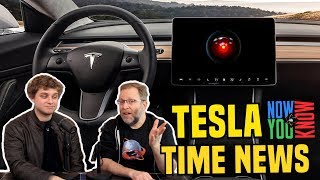 Tesla Time News  Tesla Sentry Mode with Hal9000 [upl. by Ydnih876]