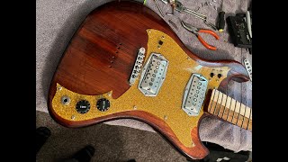 1960s Glitter guitar reshaping the neck and other things [upl. by Anade]