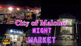 Walking Tour  Malolos City Night Market [upl. by Aihpled833]