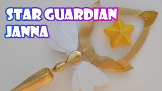 COMO FAZER  Cetro Janna Guardiã Estrelar  Tutorial Cosplay  Papelão 25 League of Legends DIY [upl. by Luapsemaj]