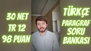 TG 12 TÜRKÇE 30 NET KPSS 2024 TÜRKÇE KAYNAK ÖNERİLERİ1 PARAGRAF [upl. by Nebeur]