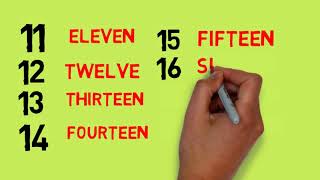 LEARN NUMBER 1 TO 20 WITH ENGLISH SPELLING FOR KIDS TODDLER [upl. by Drofliw89]