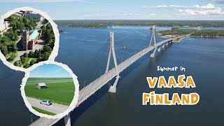 Summer in Finland 🌞  Vaasa from Above  4K Drone [upl. by Tserof]