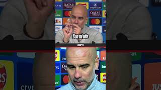 ¿QUÉ LE PASÓ A PEP La imágen viral de Guardiola tras el 33 ante Feyenoord  Shorts [upl. by Ario]