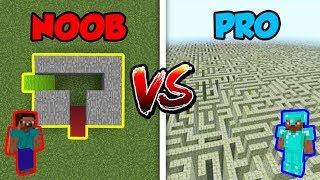 Minecraft NOOB vs PRO SECRET MAZE in Minecraft [upl. by Bobbi]