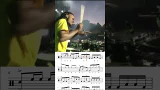 Devon Stixx Taylor Crazy Drum Solo Transcription⚡️ drum drummer drumtranscription [upl. by Anelleh573]