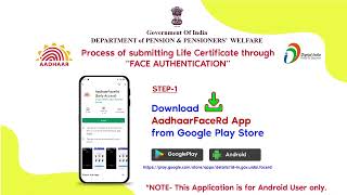 Digital Life Certificate submission through Face Authentication Technology by Jeevan Pramaan App [upl. by Aliak508]