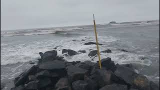 hoje aqui em peruibe o Mar 🌊 não tava de brincadeira não [upl. by Ormiston]