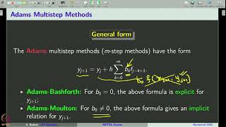 Week 12  Lecture 59  Numerical ODEs Multistep Methods [upl. by Kraft250]