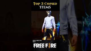 Top3CopiedItemsInFreeFire😱☠️shortsfreefiretrendingfreefiretech10 [upl. by Burnett]