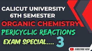 pericyclic reactionsorganic chemistry6th semestercalicutuniversity examchemistry passmark [upl. by Knuth]