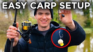 Starting Carp Fishing  How To Set Up A Carp Rod [upl. by Aicatsal]