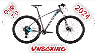 Unboxing Oggi Big wheel 70 2024 com novo Shimano Cues [upl. by Dhumma]