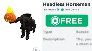 Roblox ACTUALLY Just Made Headless FREE [upl. by Liponis]