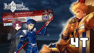 【FGO NA】Valentines 2024  Challenge Quest  Gilgamesh 4 Turn [upl. by Ahsatan]