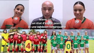 Maroc U17F un groupe soudé et déterminé à se qualifier pour le mondial footballnews coupedumonde [upl. by Post]