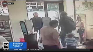 WATCH IT Brave dad fights off man accused of attempting to kidnap child from Miami Beach store [upl. by Halas]