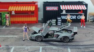 FirstLook PGM LBWK Lamborghini Aventador LP7004 Zero Fighter V2 Grey [upl. by Amarillis]