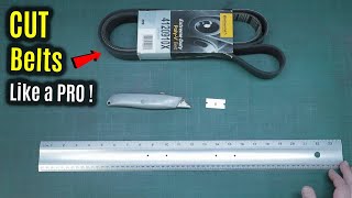 How To CUT a RIB off a Supercharger BELT like a PRO [upl. by Katz]