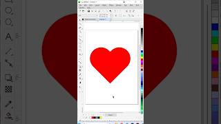 Heart Shape in CorelDraw coreldesign coreldrawtutorial coreldesign graphicdesign [upl. by Craw]