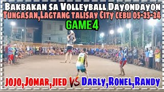 Game4Bakbakan sa Tungasan Lagtang Talisay CityTeamTriple J VsTeam Triple R052524 [upl. by Hgiellek]