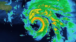 2022 Hurricane Fiona Radar Loop [upl. by Casmey]