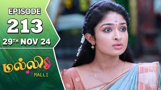 Malli Serial  Episode 213  29th Nov 2024  Nikitha  Vijay  Saregama TV Shows Tamil [upl. by Daphna]