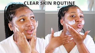 Destiny’s Daily Morning Skincare Routine 2022  4Steps to Clear Skin revealed [upl. by Fiel]