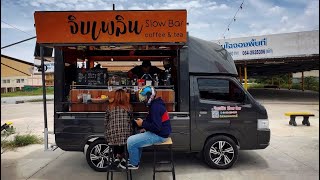 ASMR Cafe Vlog Coffee Truck Bar Convert Into Mobile DIY Kopi Shop Modified Coffeebar ideas Cafelat [upl. by Nerita]