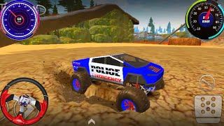 Offroad Police Car 4 Player Mud Racing  3D Driving Cars IOS Android Gameplayer  Offroad Outlaws [upl. by Enitsed]