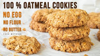 SUPER EASY CRISPY OATMEAL COOKIES [upl. by Raddy]