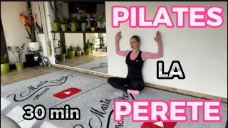 PILATES la peretetot corpulîntăriremobilitateflexibilitatePILATES wallfull bodymobility [upl. by Naomi]