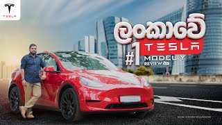 ලංකාව් පලවෙනි Tesla Model Y Review එක Sinhala  Kumara Wagasinha [upl. by Naawaj]