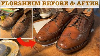 1982 Florsheim Imperial 93602 Before amp After with Heels [upl. by Orola]