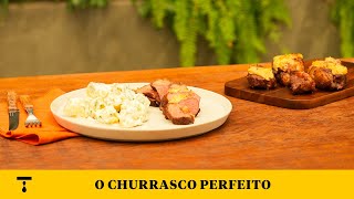 PICANHA COM CROSTA DE ALHO E SALADA DE BATATA NA CHURRASQUEIRA [upl. by Tomasine29]