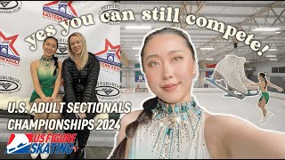 My experience at the 2024 US Adult Figure Skating Sectional Championships  VLOG ⛸️ [upl. by Yesima]