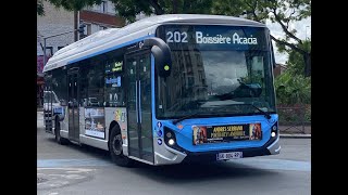 BUS 202 RATP  Montreuil Boissière Acacia Porte de Montreuil [upl. by Conrade636]