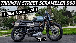 Fabulous Triumph Street Scrambler 900  One Motorcycle That Does It All  Wahoo Triumph Tuesday 29 [upl. by Guinevere459]