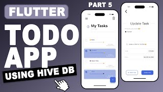 Flutter Tutorial  Flutter TODO App with Hive DataBase Hive Local Storage Tutorial CRUD  Part 5 [upl. by Mundy]