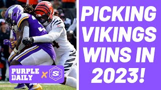 Picking Minnesota Vikings schedule for 2023 [upl. by Dnomsaj]