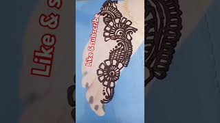 short Easy bridal leg mehandi design  arabic mehandi design short video viral  Very simple [upl. by Lleon]