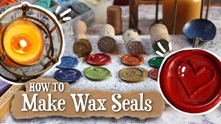 How to Make Wax Seals  DIY Sealing Wax Setup [upl. by Lanza]