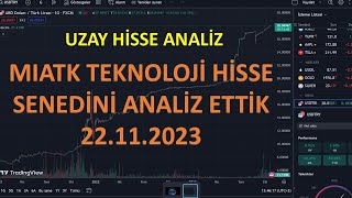 MIATK TEKNOLOJİ HİSSE SENEDİ ANALİZİ [upl. by Deaner]