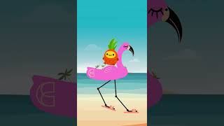 Domingo Abacaxi Flamingo Remix   Desenho Infantil músicainfantil bolofofo [upl. by Marbut]