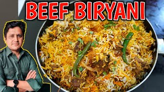 Biryani Recipe  How to make Degi Beef Biryani  Beef Biryani recipe [upl. by Adnorrahs722]